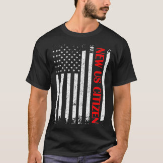 米国市民権セレモ米国旗 Tシャツ