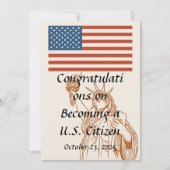 米国市民権祝いカード シーズンカード (正面)