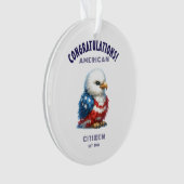米国市民権祝賀米国カード オーナメント (正面)