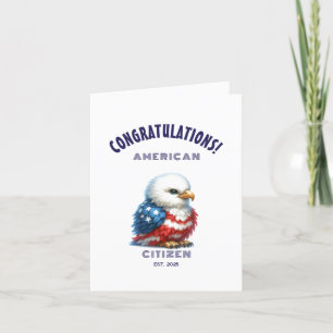 米国市民権祝賀米国カード サンキューカード