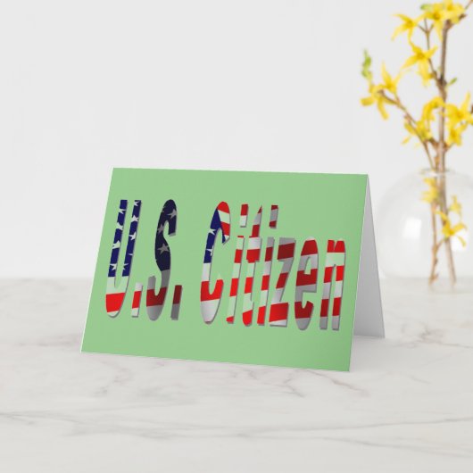 米国市民権 カード (黄色い花)