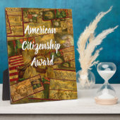 米国市民権 フォトプラーク (側面)