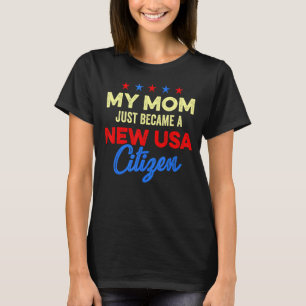 米国市民母アメリカ米国市民権7月4日 Tシャツ