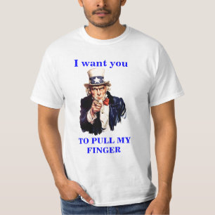 米国市民私は私の指のTシャツを引っ張ってほしいです Tシャツ