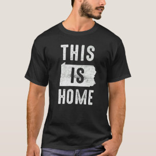 米国市民誇りを持ったアメリカ州旗このホームペン Tシャツ