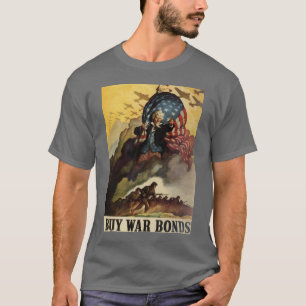 米国市民買物の戦時公債 Tシャツ