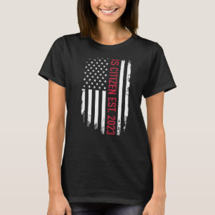 米国市民2023移民誇りを持った市民制度 Tシャツ