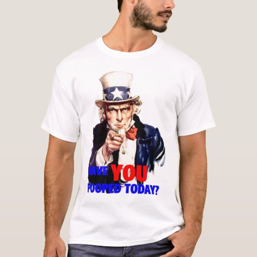 米国市民-今日poopedもらいます tシャツ (正面)