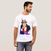 米国市民-今日poopedもらいます tシャツ (正面フル)