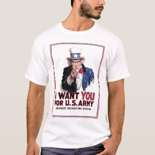 米国市民"私はほしいと思います" Tシャツ
