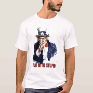 米国市民-私は愚かとあります Tシャツ