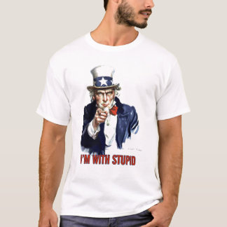 米国市民-私は愚かとあります Tシャツ