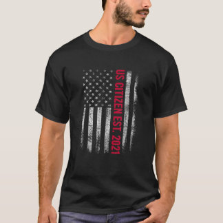 米国市民Est。2021 USA市民権ギフトアメリカン Tシャツ