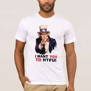 米国市民HTFU -アメリカの服装 Tシャツ