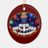 米国市民Kilroyのオーナメント セラミックオーナメント (左)