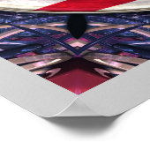 米国平和国旗の芸術 ポスター (角)