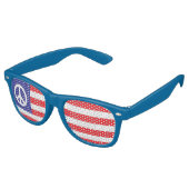 米国平和国旗 レトロサングラス (アングル)