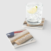 米国建国文書 ストーンコースター (横)