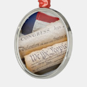 米国建国文書 メタルオーナメント (左)