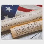 米国建国文書 ラッピングペーパー (フラット)