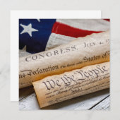 米国建国文書 案内状 (正面/裏面)