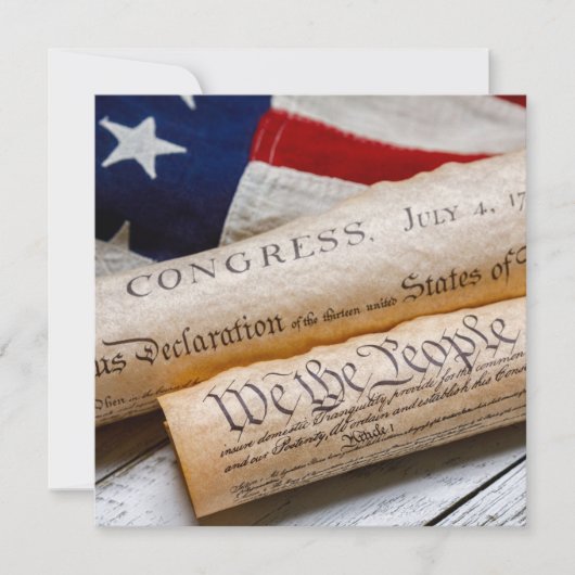 米国建国文書 案内状 (正面)