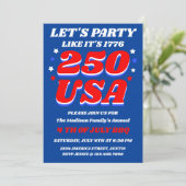 米国建国250周年パーティー招待状 1776 招待状 (スタンド正面)