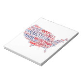 米国形統一された状州の構成 ノートパッド (回転)