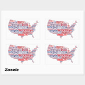 米国形統一された状州の構成 長方形シール (シート)