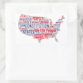 米国形統一された状州の構成 長方形シール (バッグ)