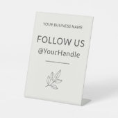 米国後を追ミニマリストの中小企業ニュートラル 台座サイン (正面)