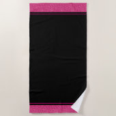 米国恋しく思スタイルグリッターページェントビーチタオル ビーチタオル (正面)