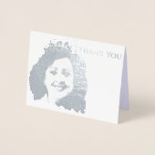 米国恋しく思スタイルホイルクラウン付きフォトグリーティング 箔カード (正面)