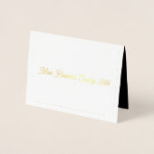 米国恋しく思夫人のサンキューカード 箔カード (正面)