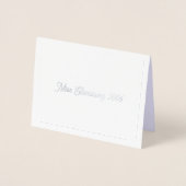 米国恋しく思夫人のサンキューカード 箔カード (正面)