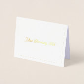 米国恋しく思夫人のサンキューカード 箔カード (正面)