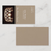 米国恋しく思金ゴールドクラウンビジネスカード 名刺 (正面/裏面)