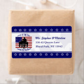 米国愛国パーソナライズされた海船会社 ラベル (インサイチュ)