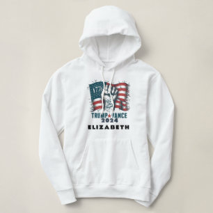 米国愛国国旗のトランプヴァンス エレガントカスタム パーカ