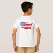 米国愛国国旗 Tシャツ (裏面フル)