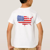 米国愛国国旗 Tシャツ (裏面)