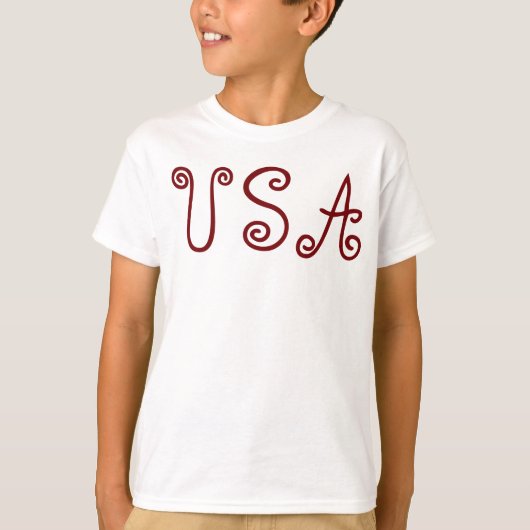 米国愛国国旗 Tシャツ (正面)