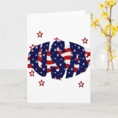 米国愛国心が強い カード (黄色い花)