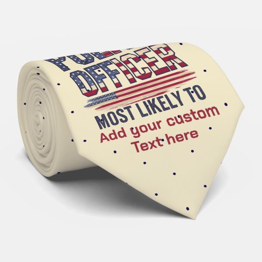 米国愛国心に最も近い警察官の贈り物 ネクタイ (ロール)