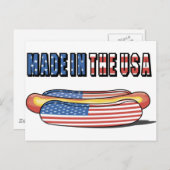 米国愛国愛犬で作られる ポストカード (正面/裏面)