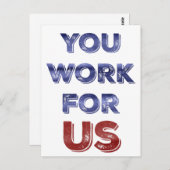 米国愛国的な抗議ポストカードの作成 ポストカード (正面/裏面)