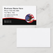 米国愛国者のビジネスプロファイル名刺 名刺 (正面/裏面)