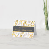 米国感謝していの開花先生あいさつ救済カードの場合 サンキューカード (正面)