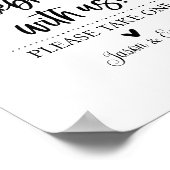 米国感謝してい党好意のサインと一緒に ポスター (角)