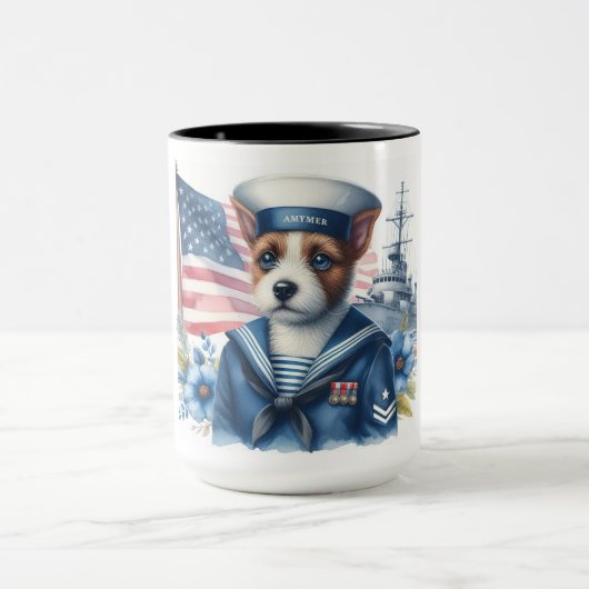 米国感謝してい軍隊へ マグカップ (中央)